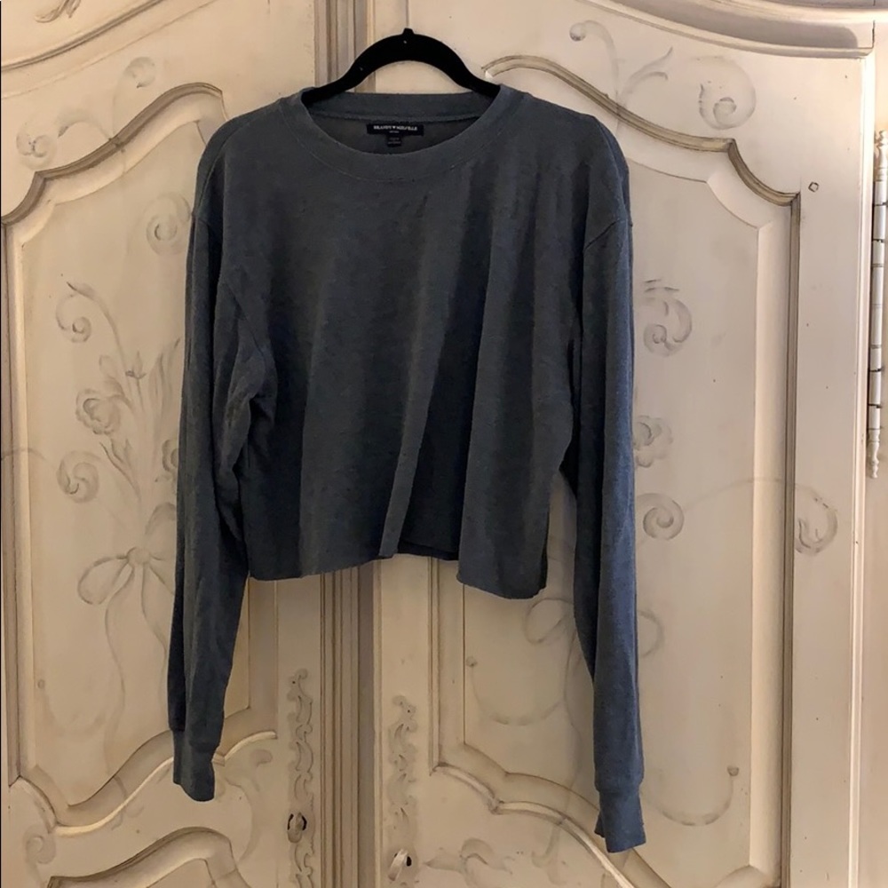 Brandy Melville Relaxed Green Light Sweater